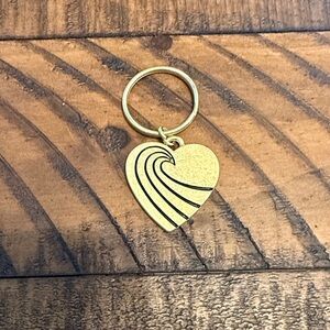 Tone It Up Gold Heart Keychain NWT